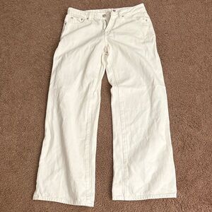 Edikted White Wide-Leg Jeans
